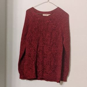 Red Faded Glory Sweater Size Large (12-14)